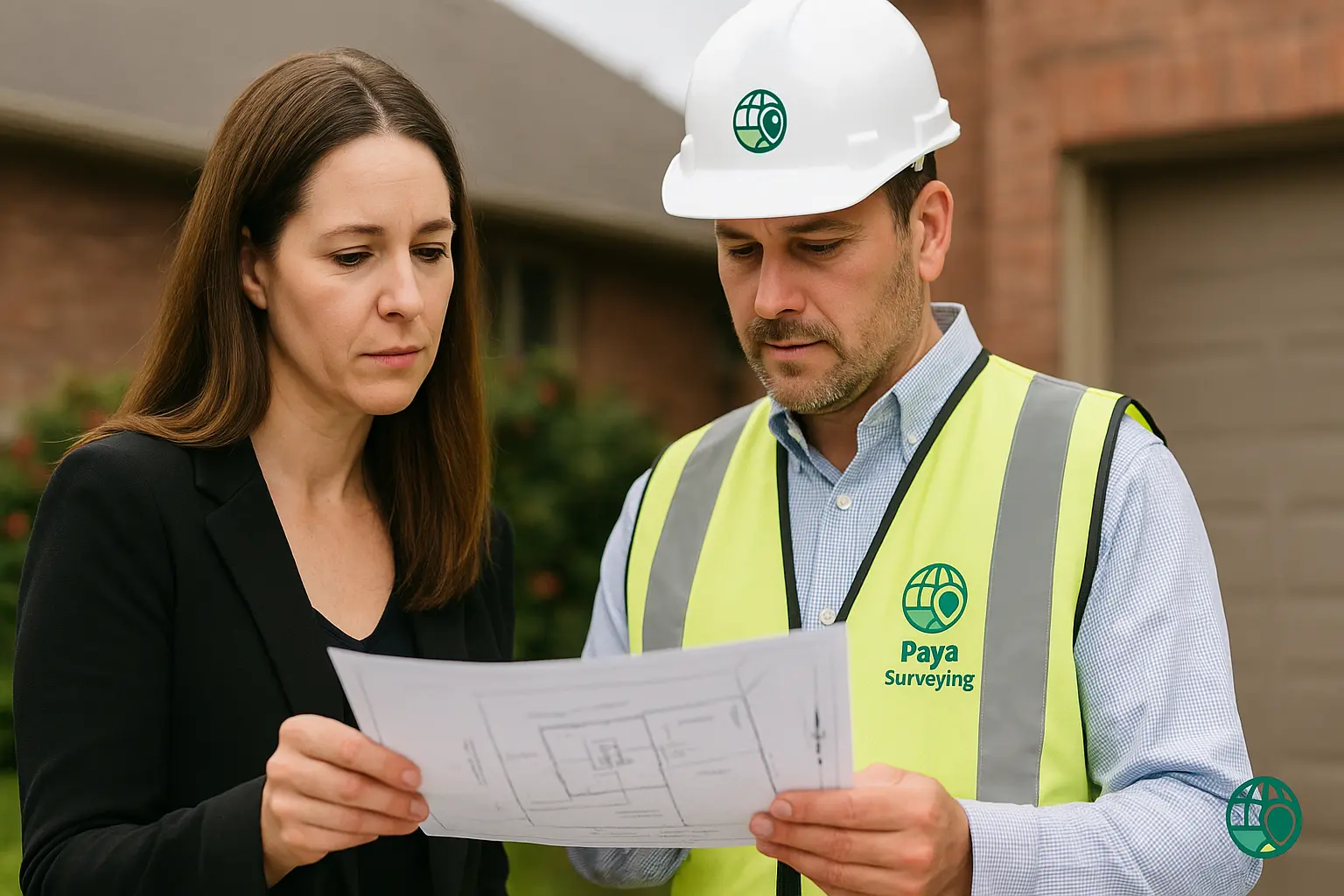 Reviewing survey outdoors