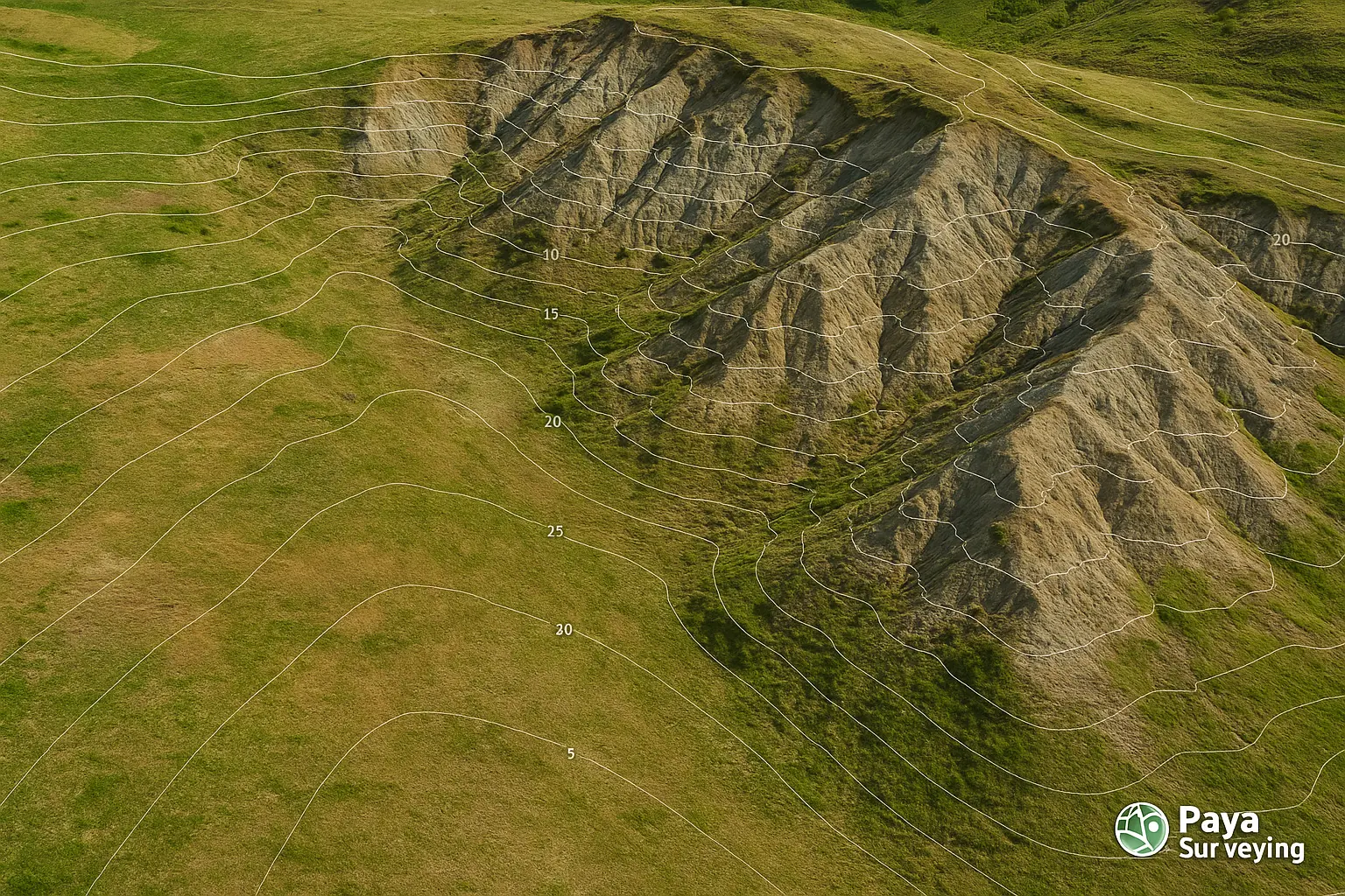 Topographic mapping from drone