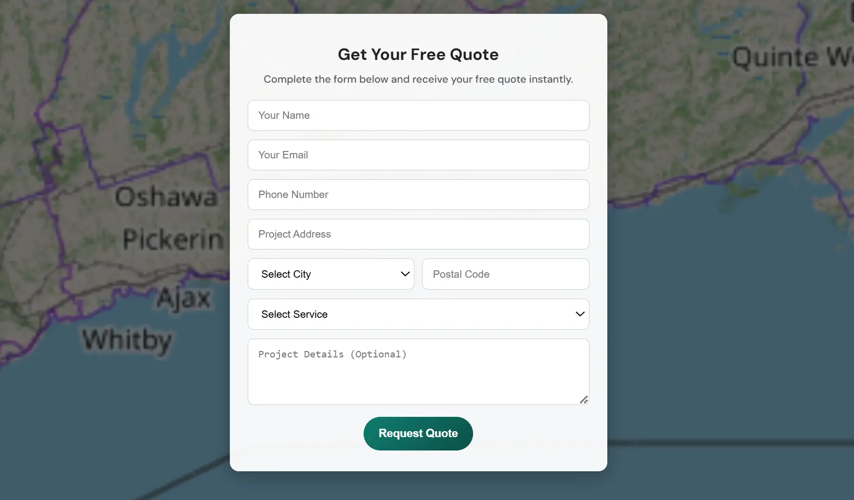 free land survey quote
