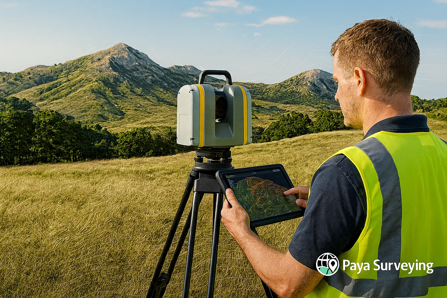 Surveying the Hillside Terrain