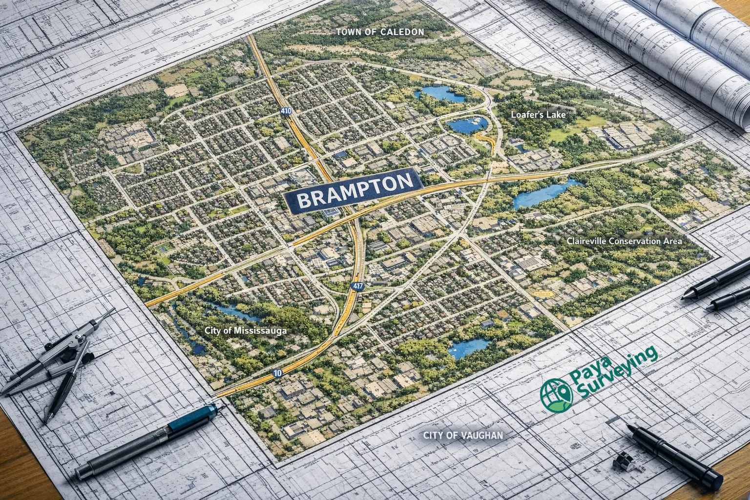 Grading, drainage and engineering standards context for Brampton