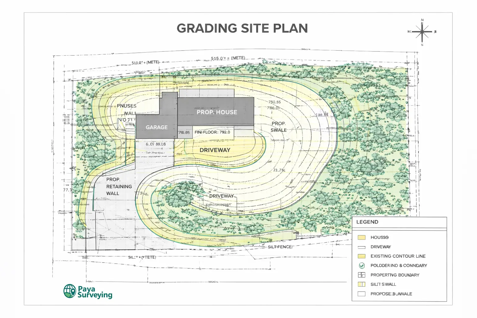 grading site plan Toronto PDF deliverables