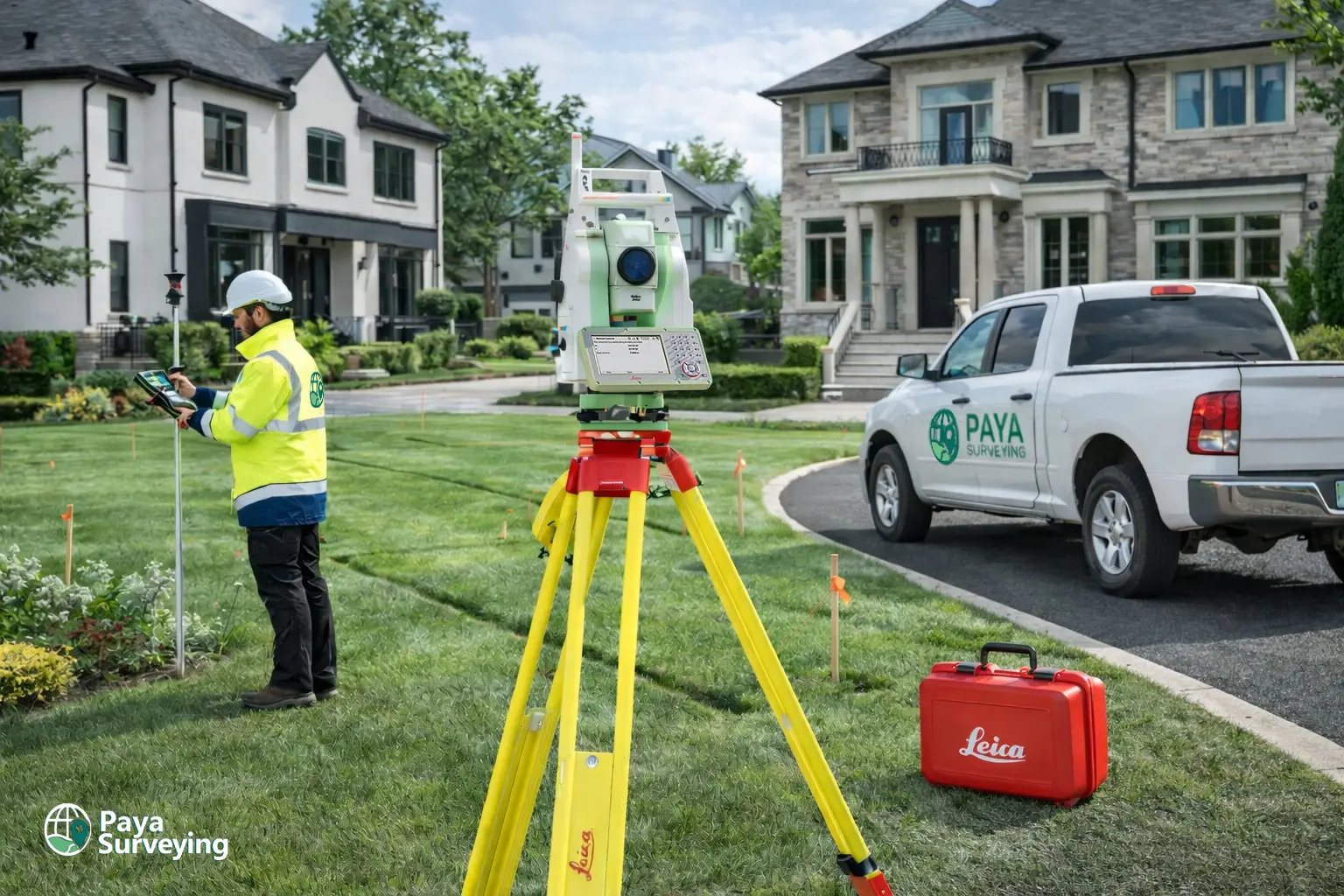 Property line survey Toronto example plan preview